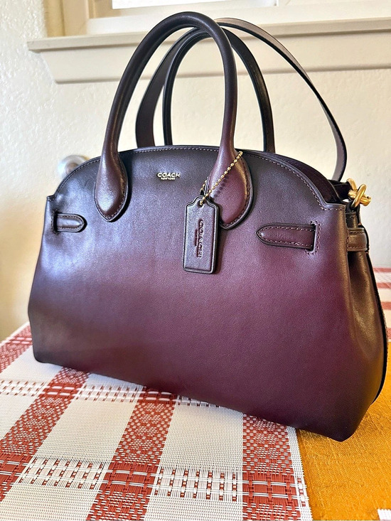 Coach Handbags - COACH Soft Empire 28 Leather Satchel in Merlot NWT